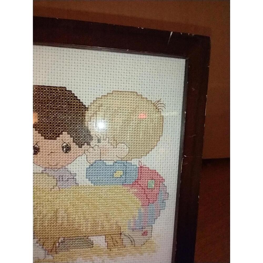 His Name Is Jesus Cross Stitch Framed 8"*5.5" - Picture 4 of 7